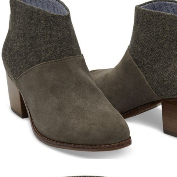 Tom's Olive Booties - Picture 2 of 4